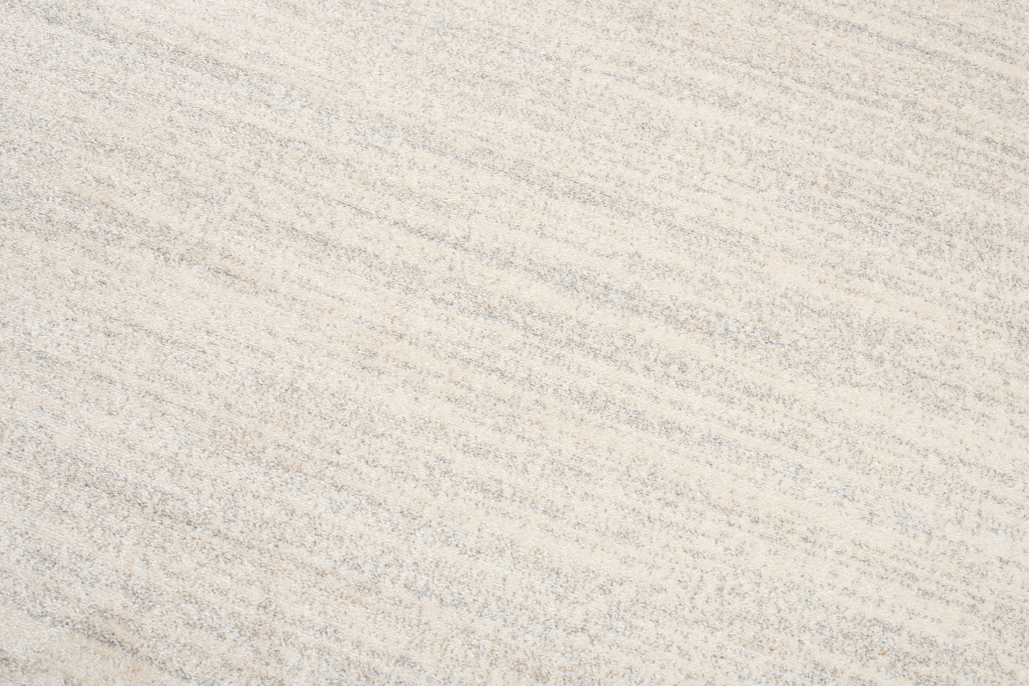 Area Rug Sari with Fringes Light Cream