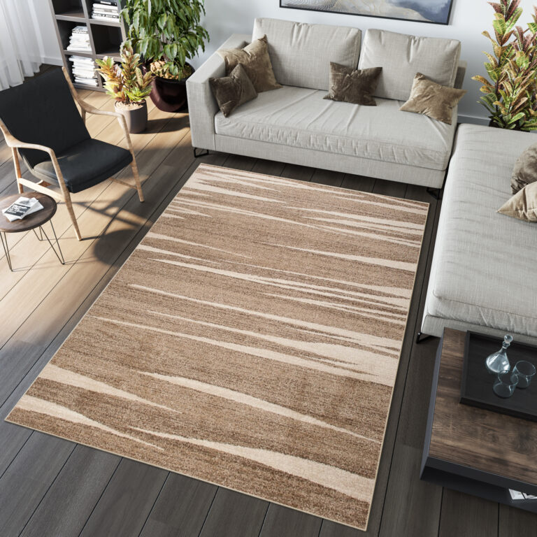 Area Rug Sari Dark Beige Striped