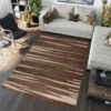 Area Rug Sari Brown Beige Striped