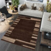 Area Rug Sari Dark Brown Frame