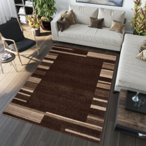 Area Rug Sari Dark Brown Frame