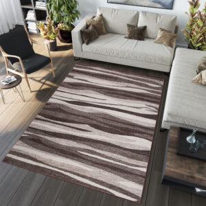 Area Rug Sari Brown Beige Abstract
