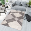 Area Rug Sari Grey Cream Geometric