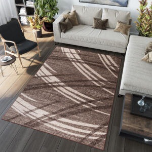Area Rug Sari Light Brown Striped