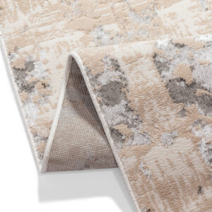 Carpet Runner Crystal Beige Grey Abstract