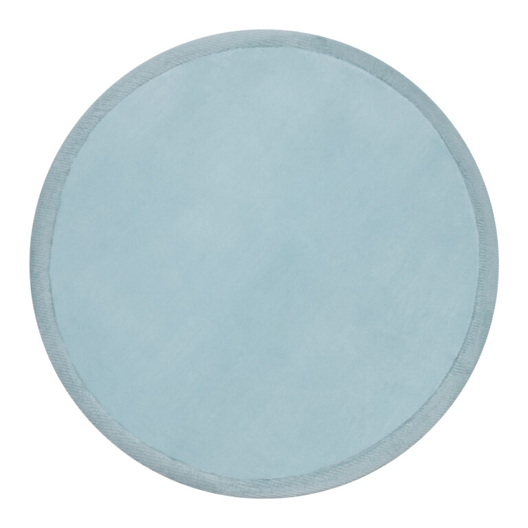 Kids’ Rug Fluffin Round Baby Blue Non-slip