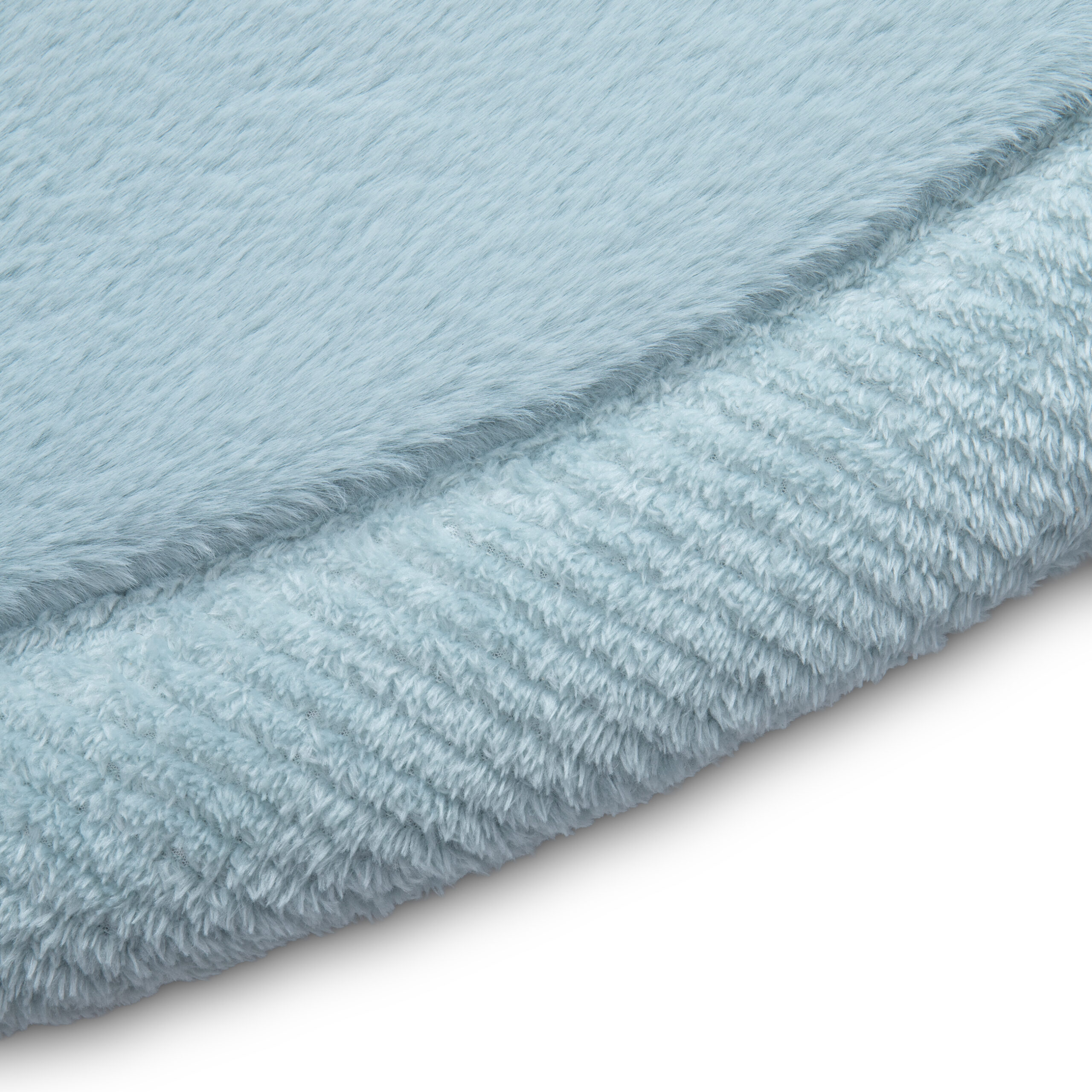 Kids’ Rug Fluffin Round Baby Blue Non-slip