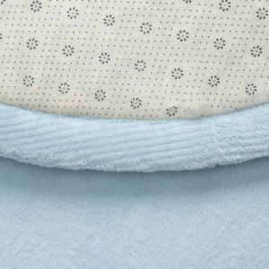 Kids’ Rug Fluffin Round Baby Blue Non-slip