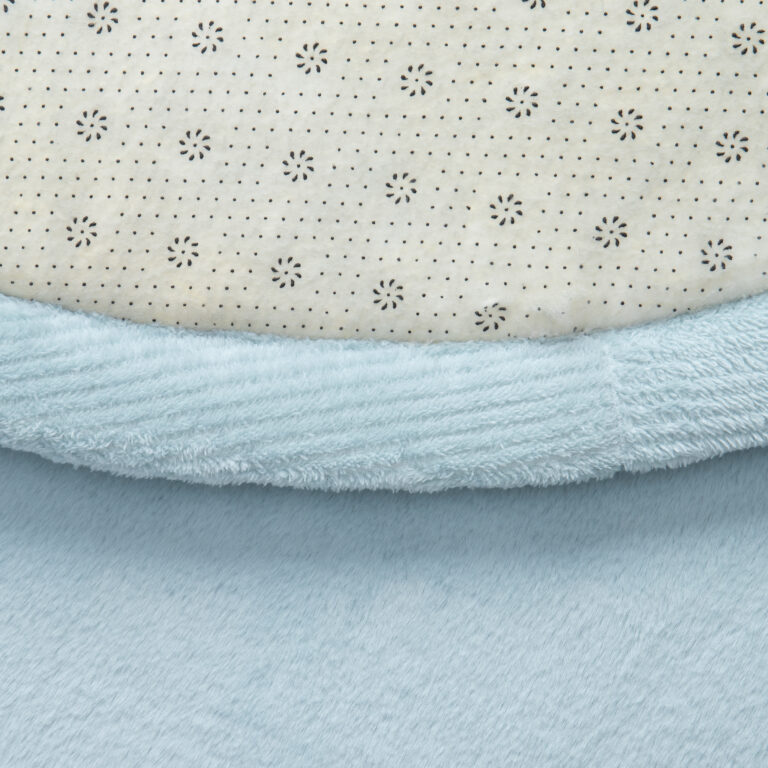 Kids’ Rug Fluffin Round Baby Blue Non-slip