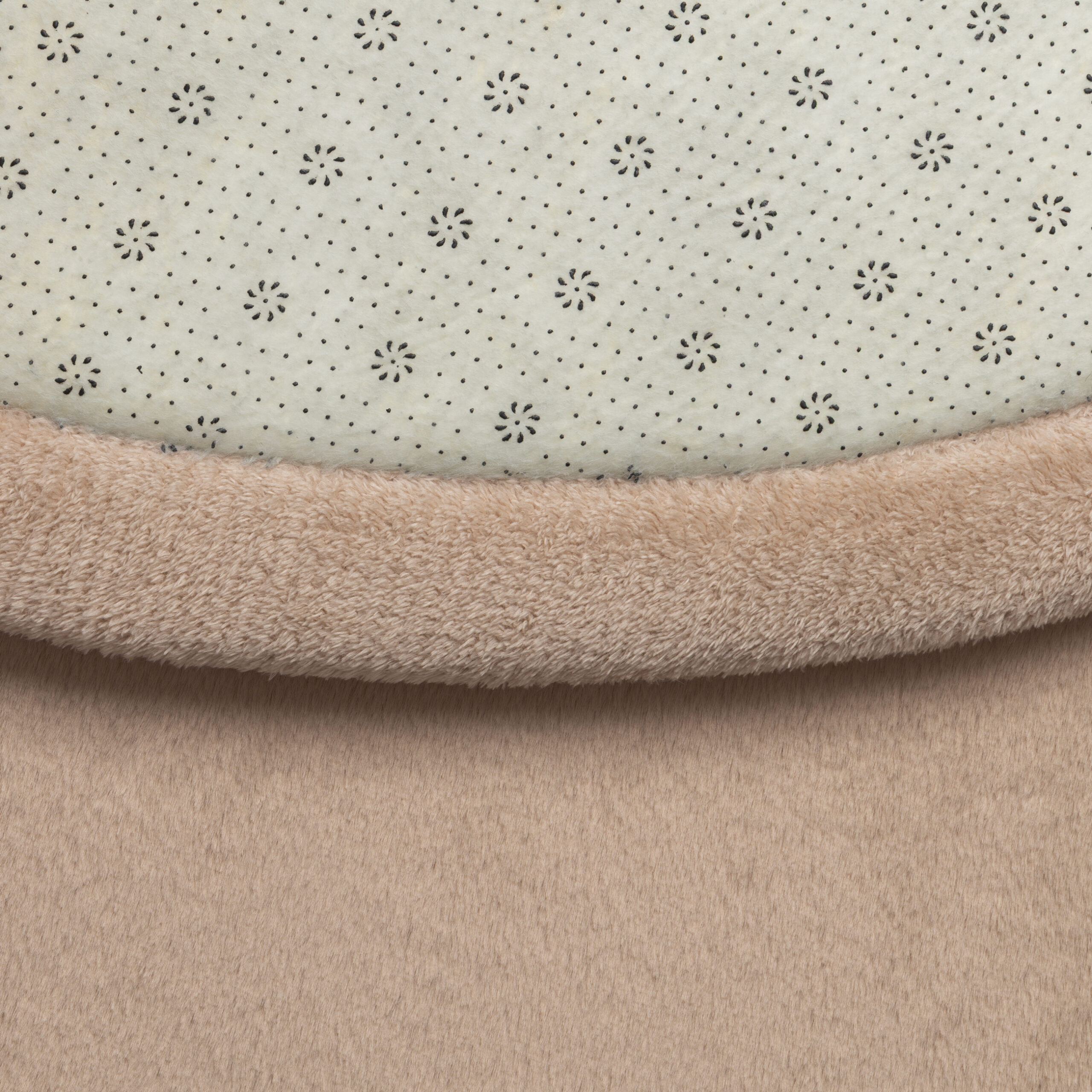 Kids’ Rug Fluffin Round Beige Non-slip