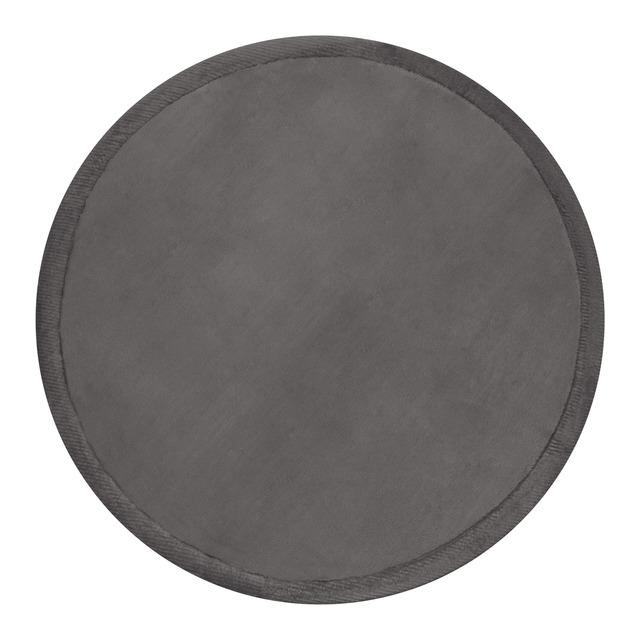 Kids’ Rug Fluffin Round Gray Non-slip