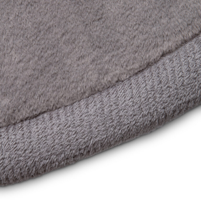 Kids’ Rug Fluffin Round Gray Non-slip