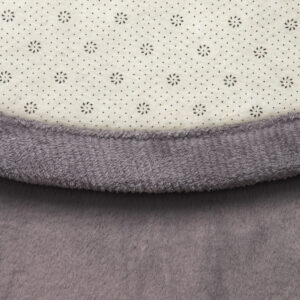 Kids’ Rug Fluffin Round Gray Non-slip