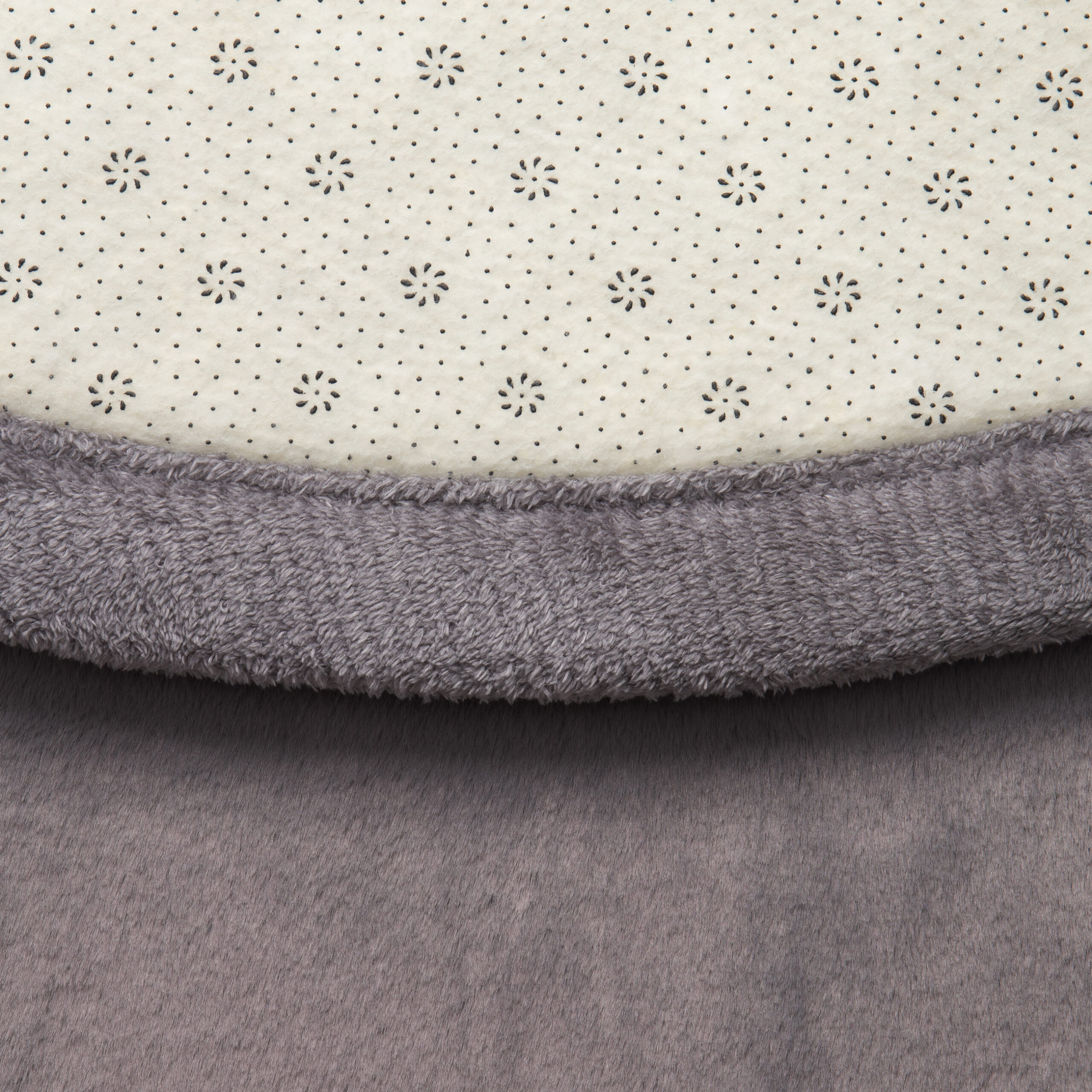 Kids’ Rug Fluffin Round Gray Non-slip