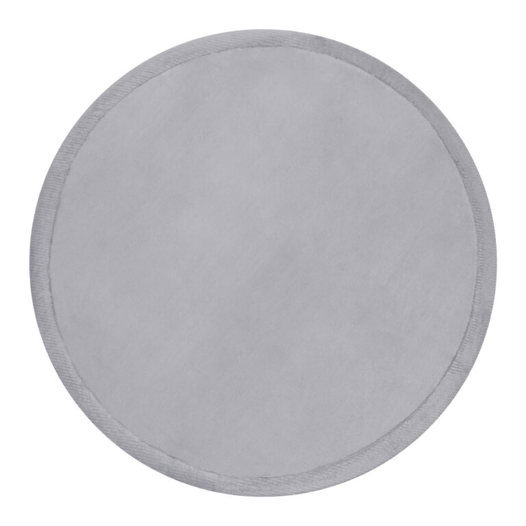 Kids’ Rug Fluffin Round Light Gray Non-slip
