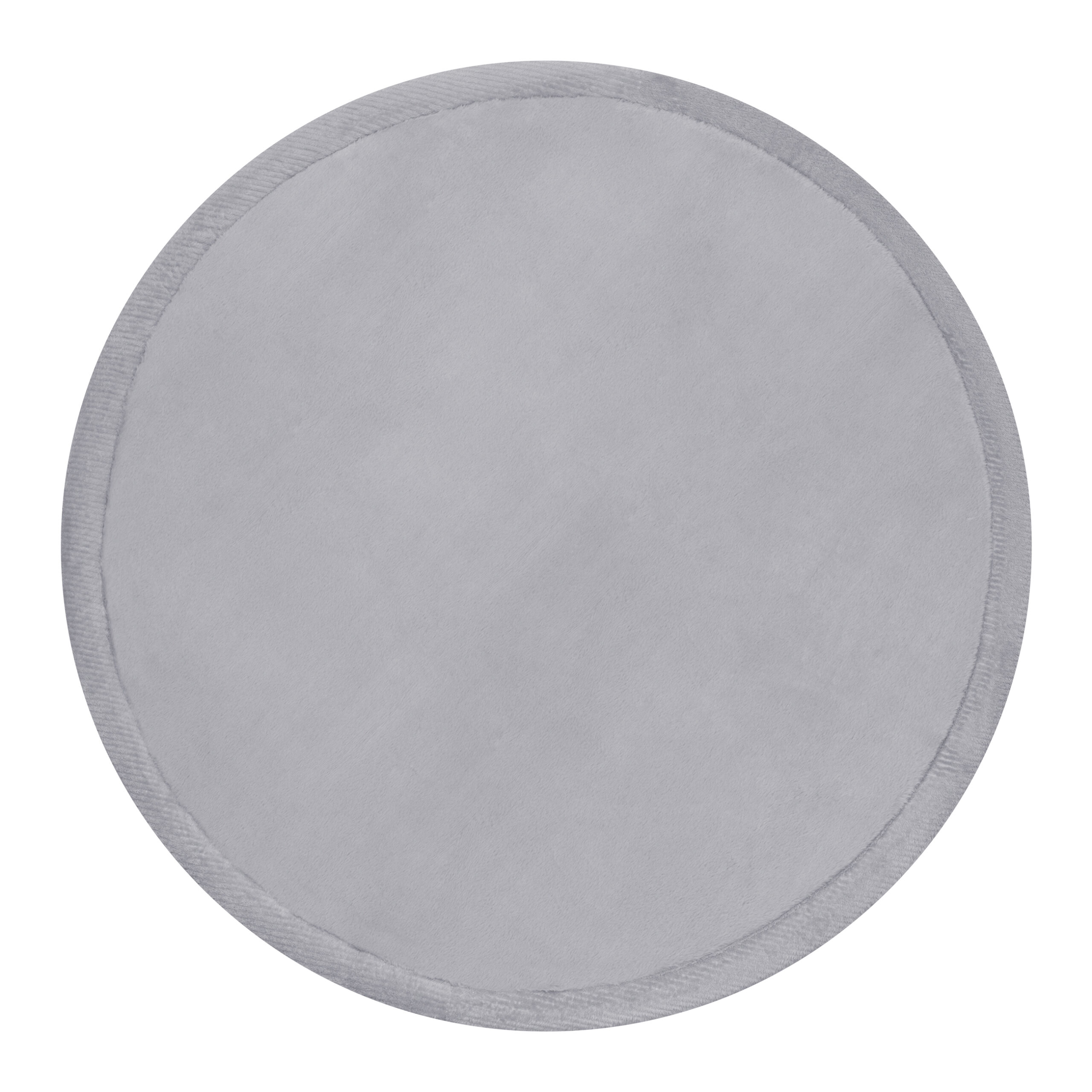 Kids’ Rug Fluffin Round Light Gray Non-slip