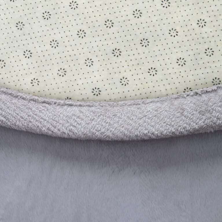 Kids’ Rug Fluffin Round Light Gray Non-slip