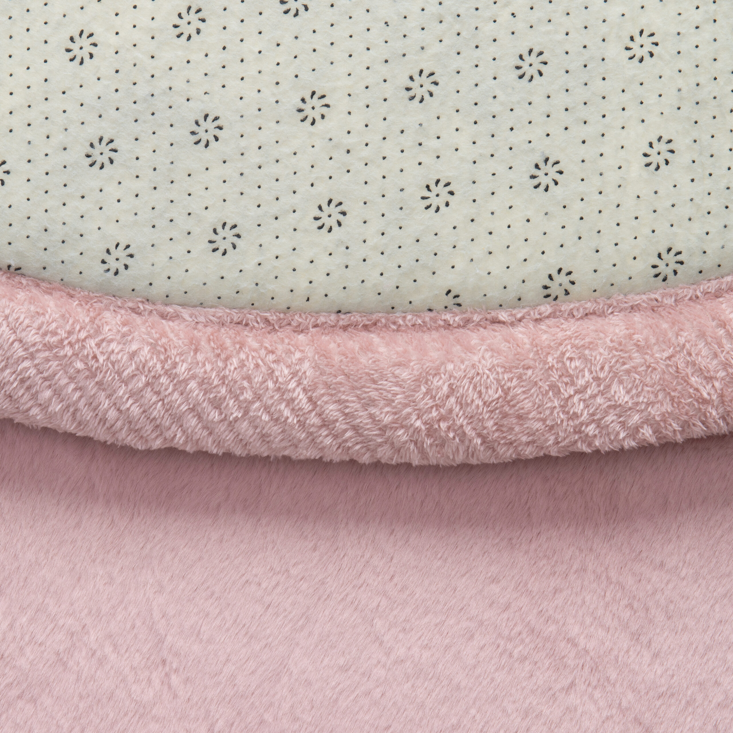 Kids’ Rug Fluffin Round Pink Non-slip