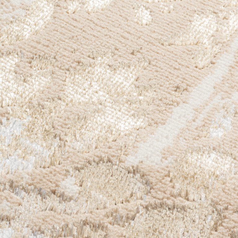 Carpet Runner Crystal Brown Gold Abstract