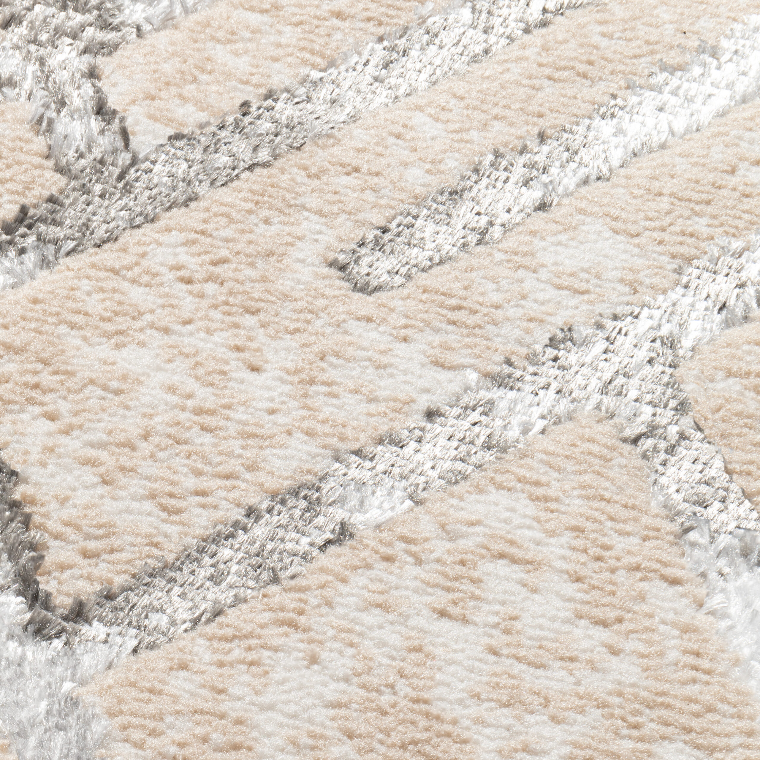 Carpet Runner Crystal Grey ZigZag