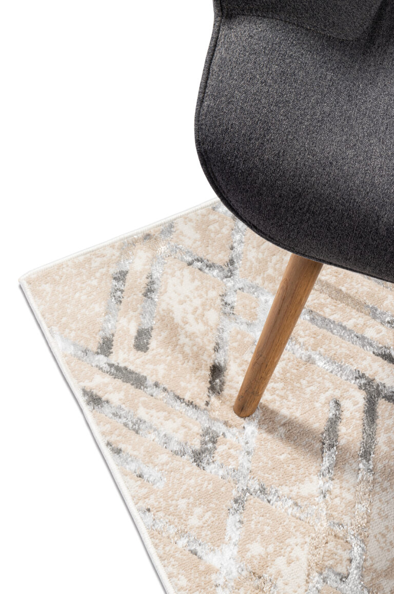 Carpet Runner Crystal Grey ZigZag