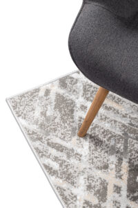 Carpet Runner Crystal Grey Beige ZigZag