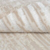 Area Rug Crystal Round Beige Brown Cream Stripes