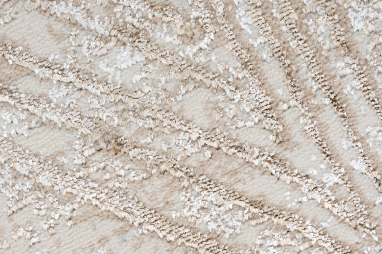 Area Rug Crystal Round Cream Brown Flecked Lines