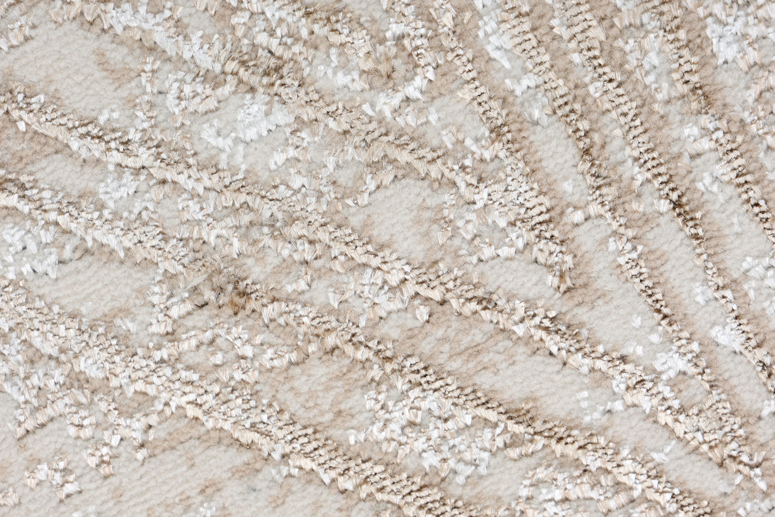 Area Rug Crystal Round Cream Brown Flecked Lines