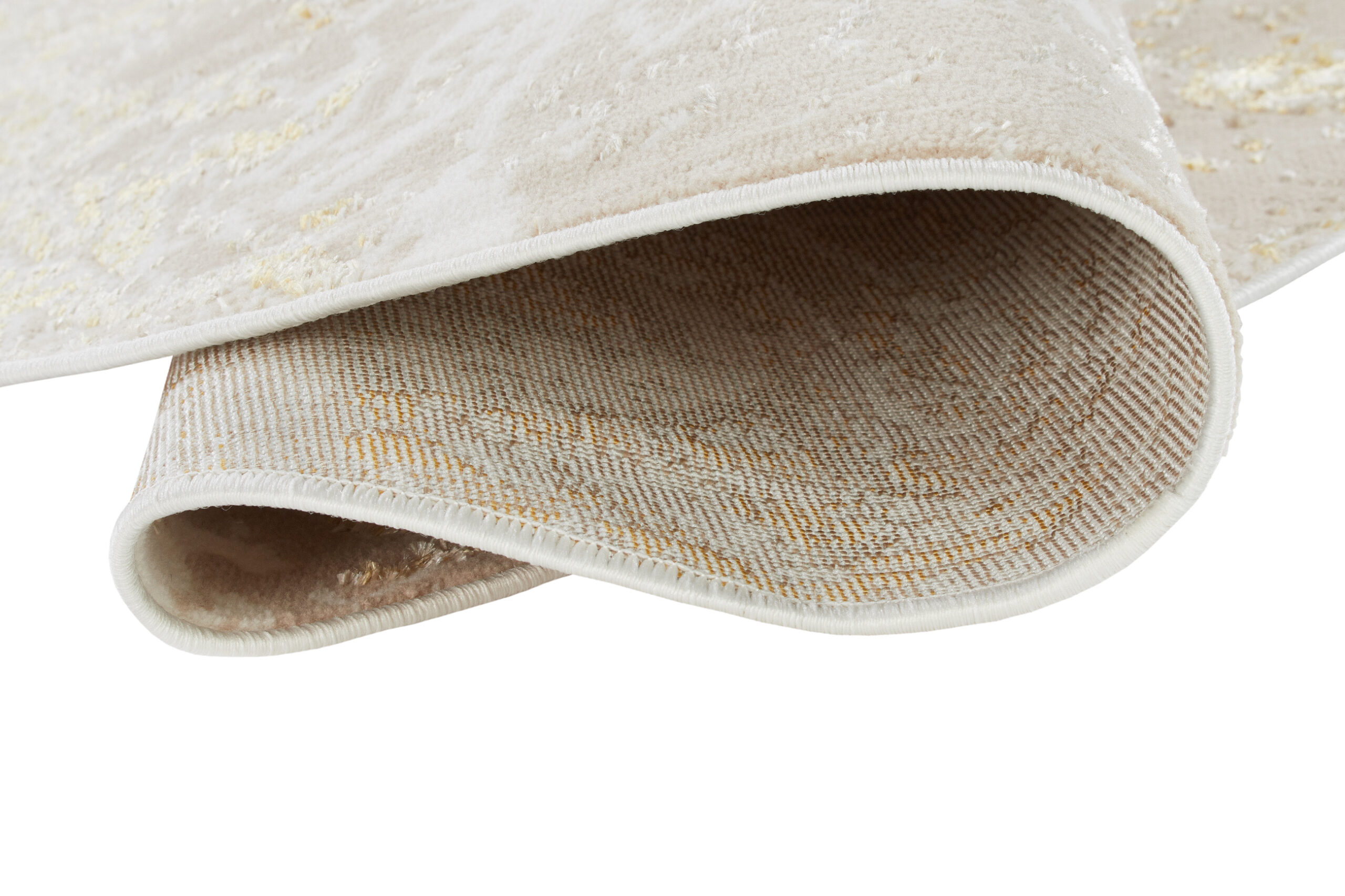 Area Rug Crystal Round Beige Gold Cream Marble