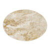 Area Rug Crystal Round Beige Gold Cream Marble
