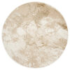 Area Rug Crystal Round Brown Beige Marble
