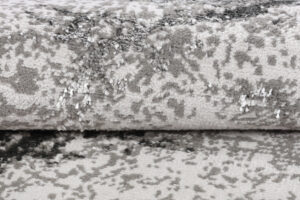 Area Rug Crystal Round Light Grey Marble