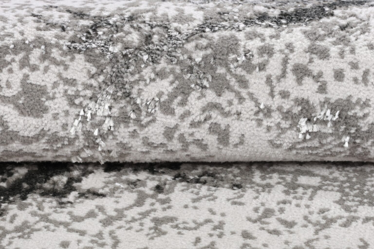 Area Rug Crystal Round Light Grey Marble