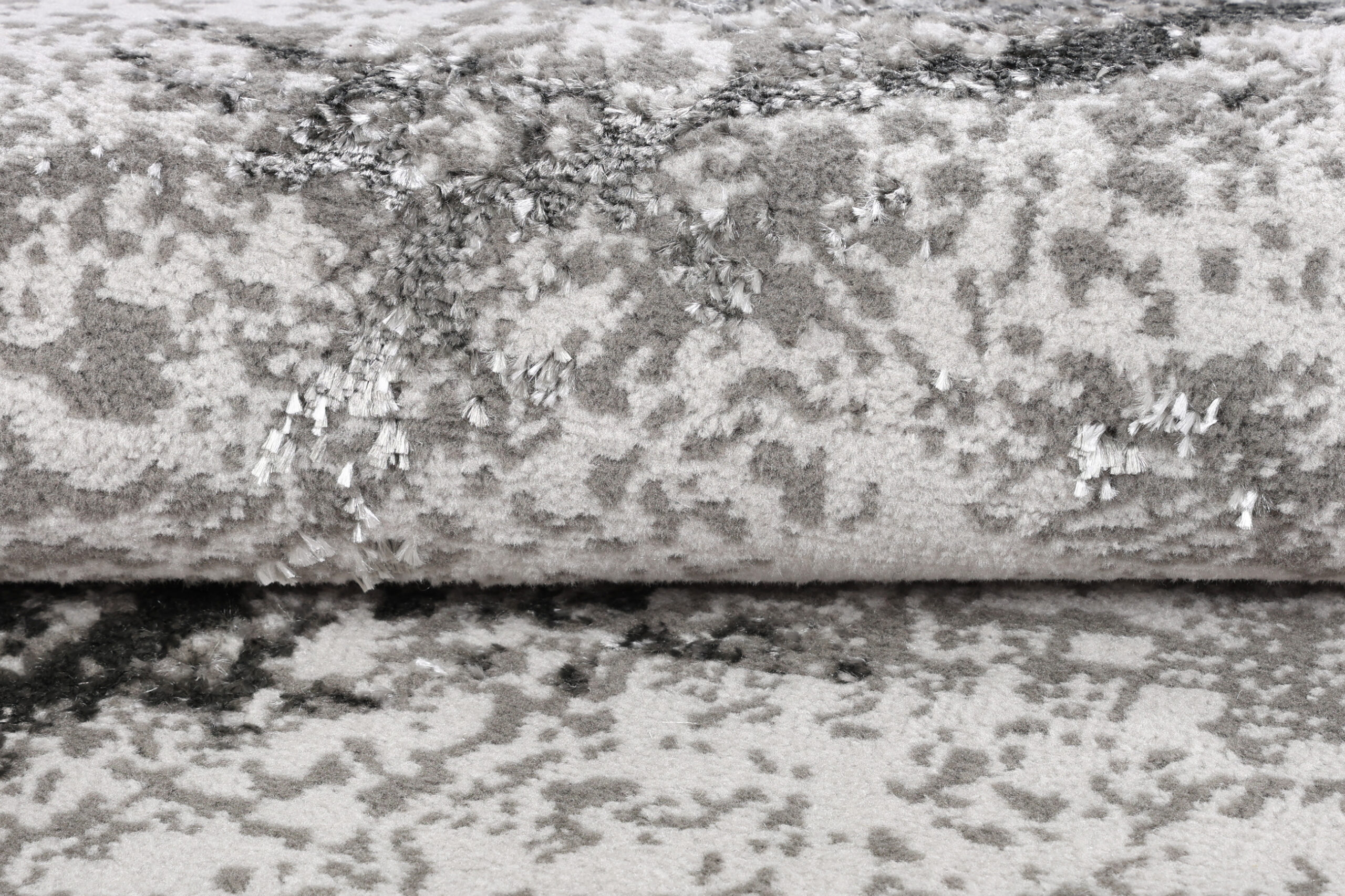 Area Rug Crystal Round Light Grey Marble