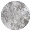Area Rug Crystal Round Light Grey Marble