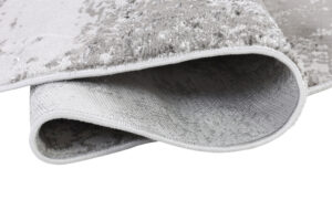 Area Rug Crystal Round Light Grey Marble