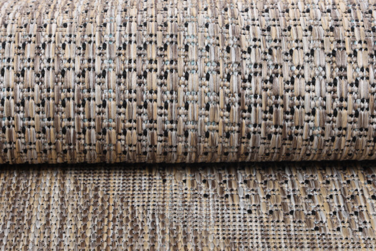 Area Rug Melissa Round Brown Frame Indoor Outdoor