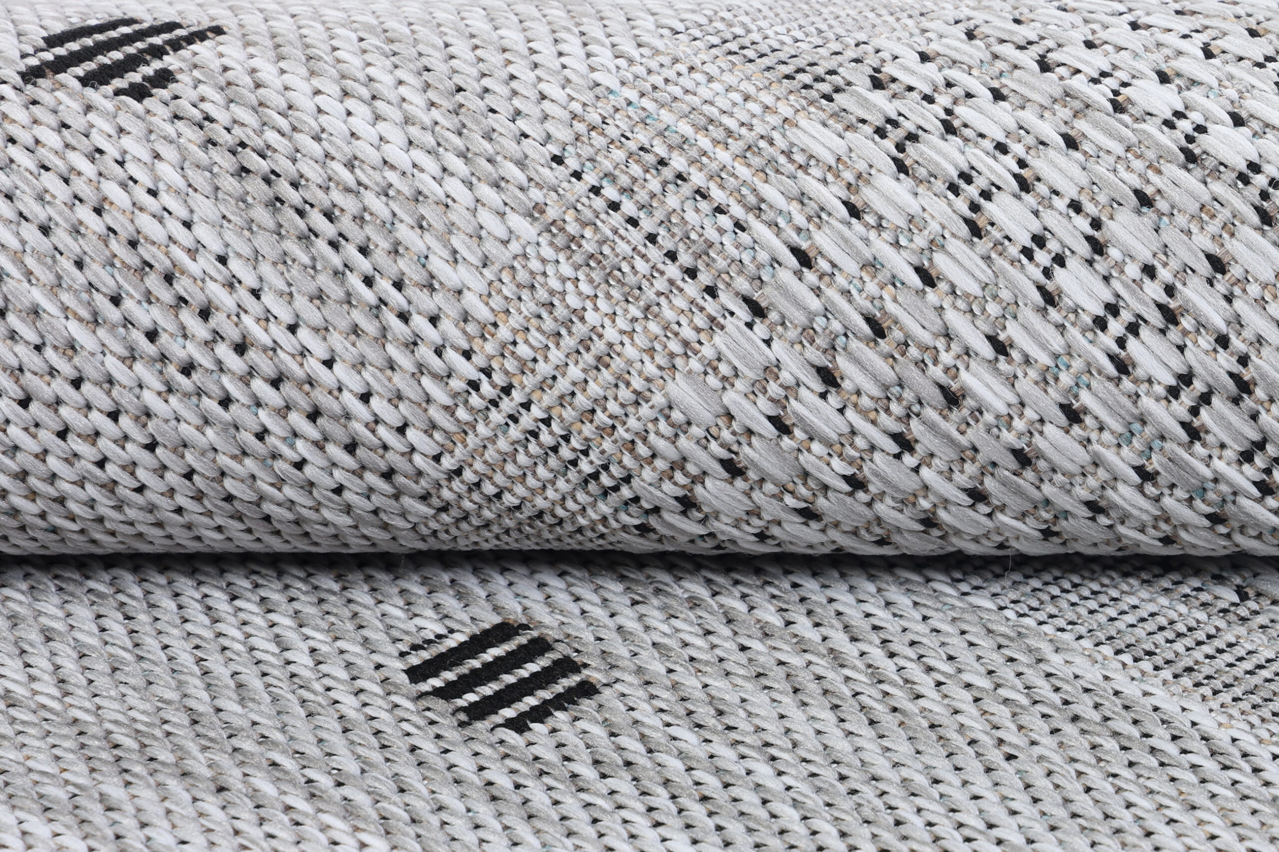 Area Rug Melissa Round Grey Frame Indoor Outdoor