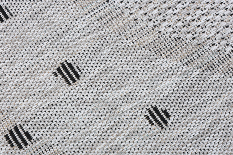 Area Rug Melissa Round Grey Frame Indoor Outdoor