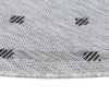 Area Rug Melissa Round Grey Frame Indoor Outdoor