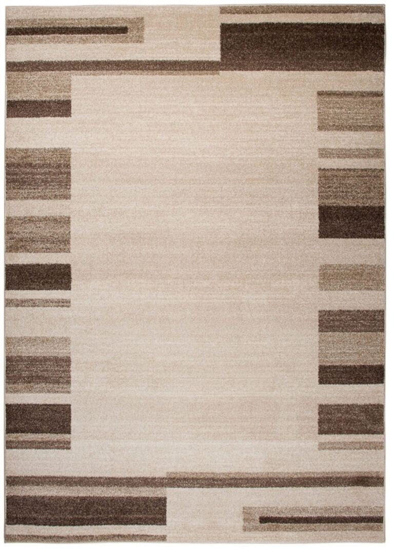 Area Rug Sari Beige Brown Frame