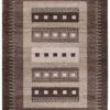 Area Rug Sari Brown Ethnic Frame