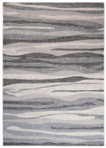 Area Rug Sari Grey Beige Waves