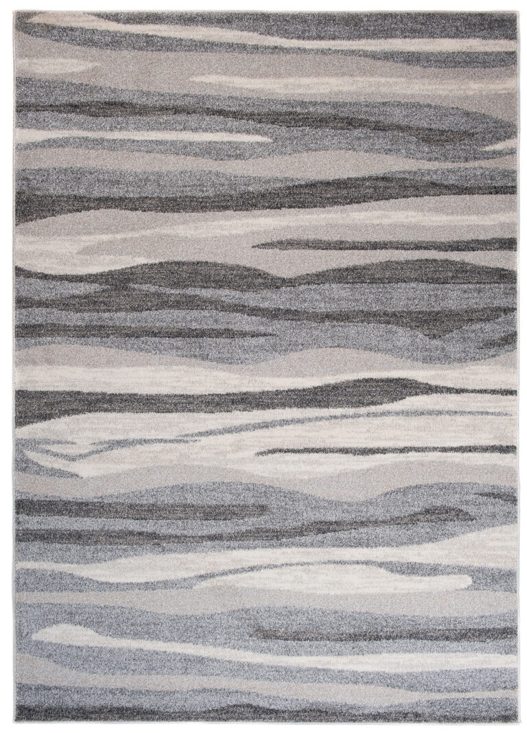 Area Rug Sari Grey Beige Waves