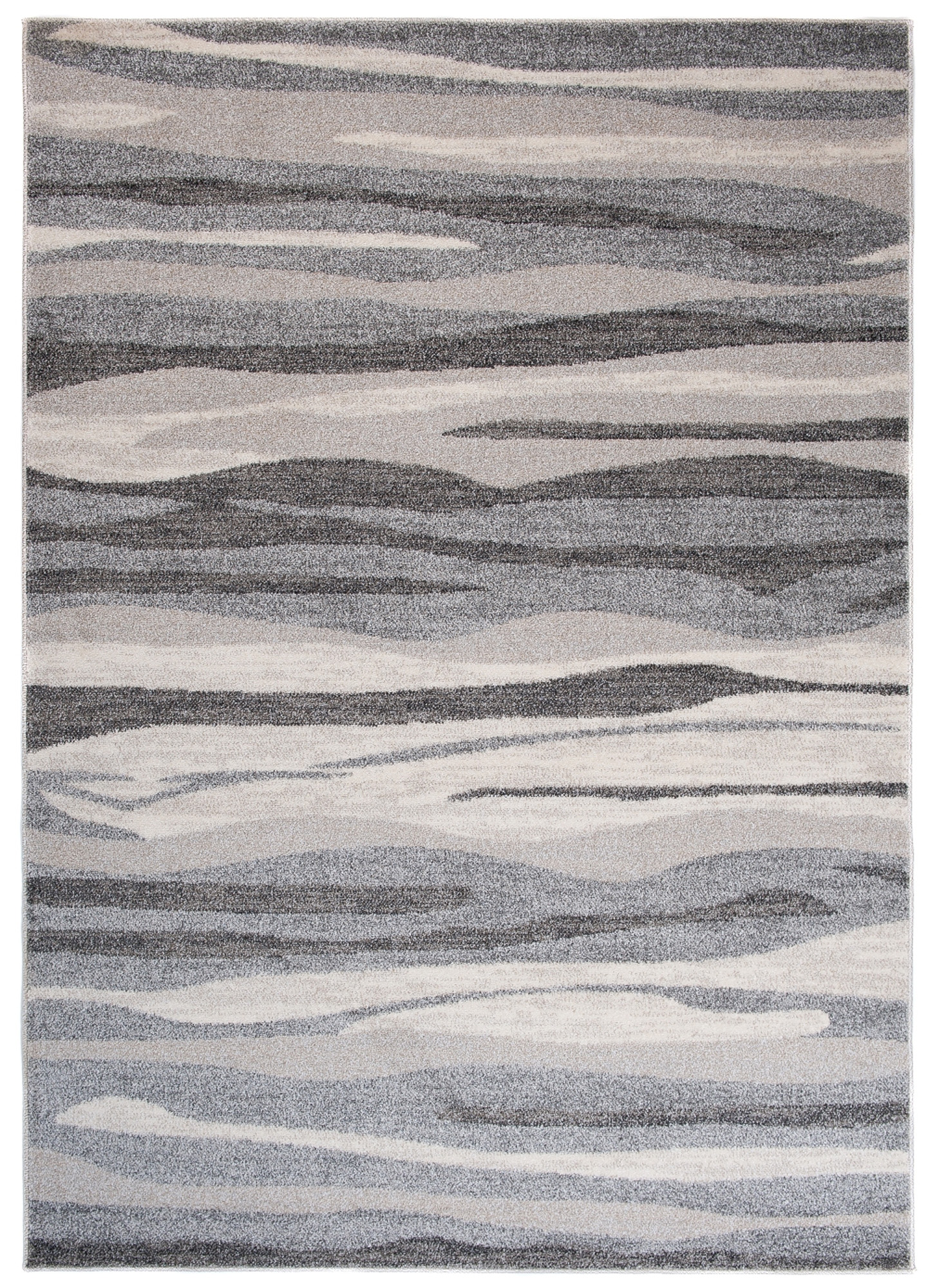 Area Rug Sari Grey Beige Waves