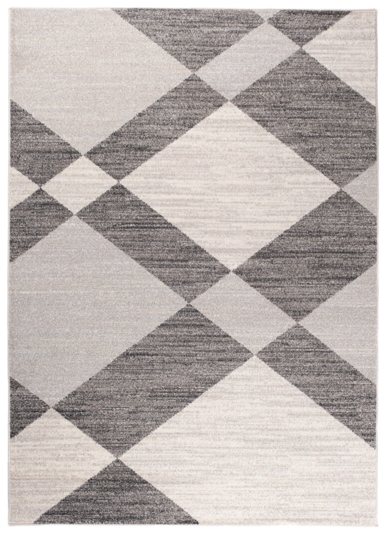 Area Rug Sari Grey Cream Geometric