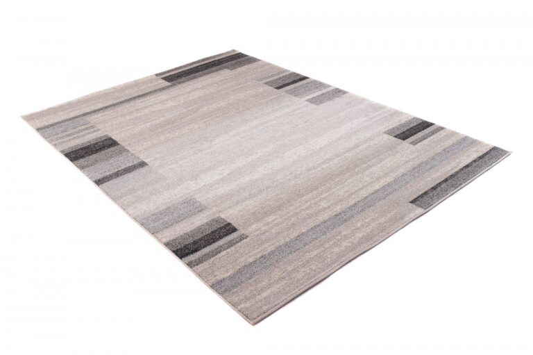 Area Rug Sari Light Beige Grey Frame