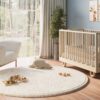 Kids’ Rug Fluffin Round Beige Non-slip