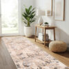 Carpet Runner Crystal Beige Grey Abstract